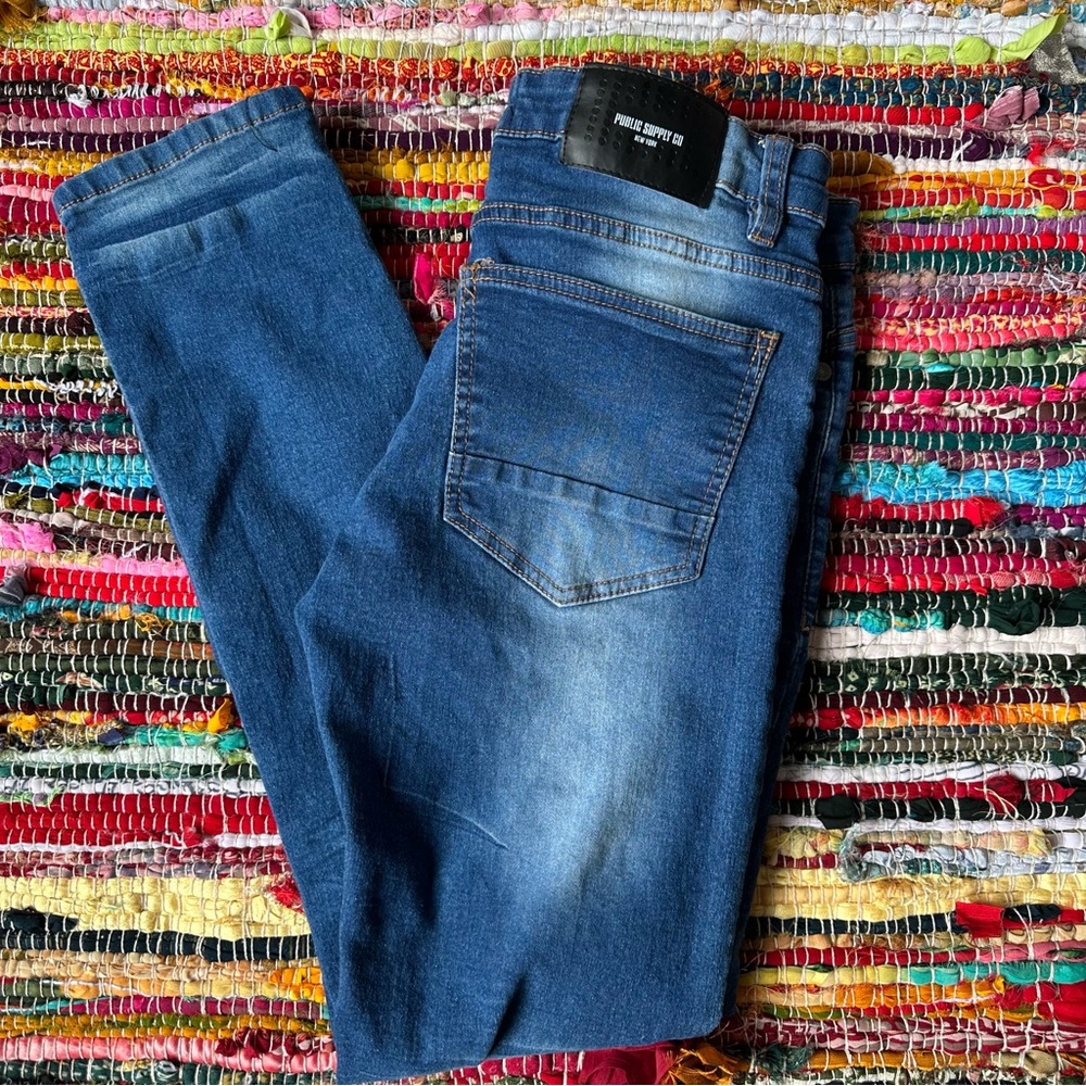 Public Supply CO‎ Blue Skinny Jeans Size 29 - Picture 6 of 9